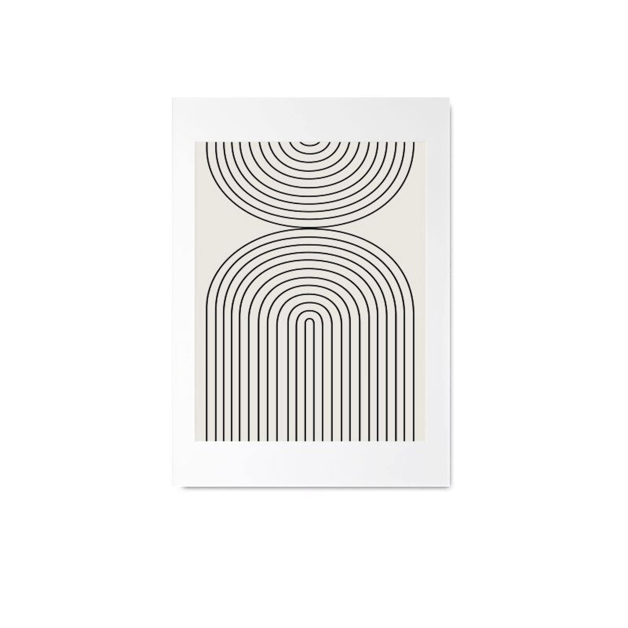 Black geometric pattern on a white background