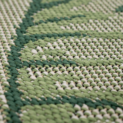 In- & Outdoor Rug Ostende for Patio Jungle Design - Green Beige-2