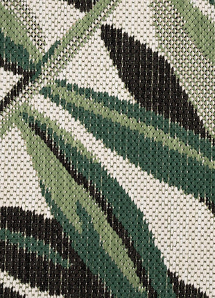 In- & Outdoor Rug Ostende for Patio Jungle Design - Green Beige-3