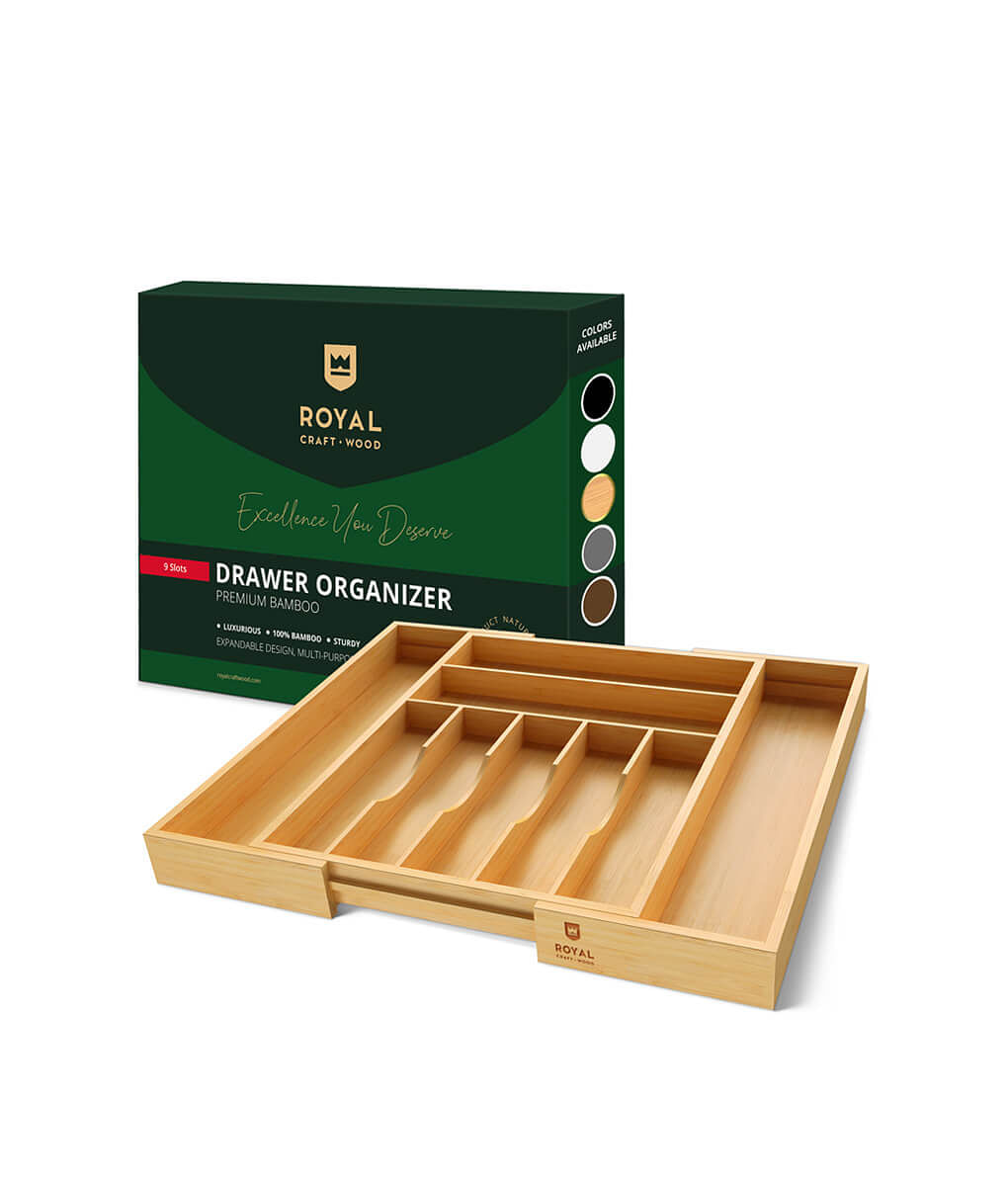 Silverware Drawer Organizer 9 Slots