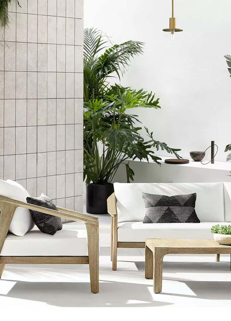 Malta Teak Rattan Sofa-7