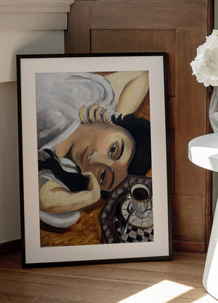 Wall art Lorette Con Una Tazza Di Caffe 1916-4
