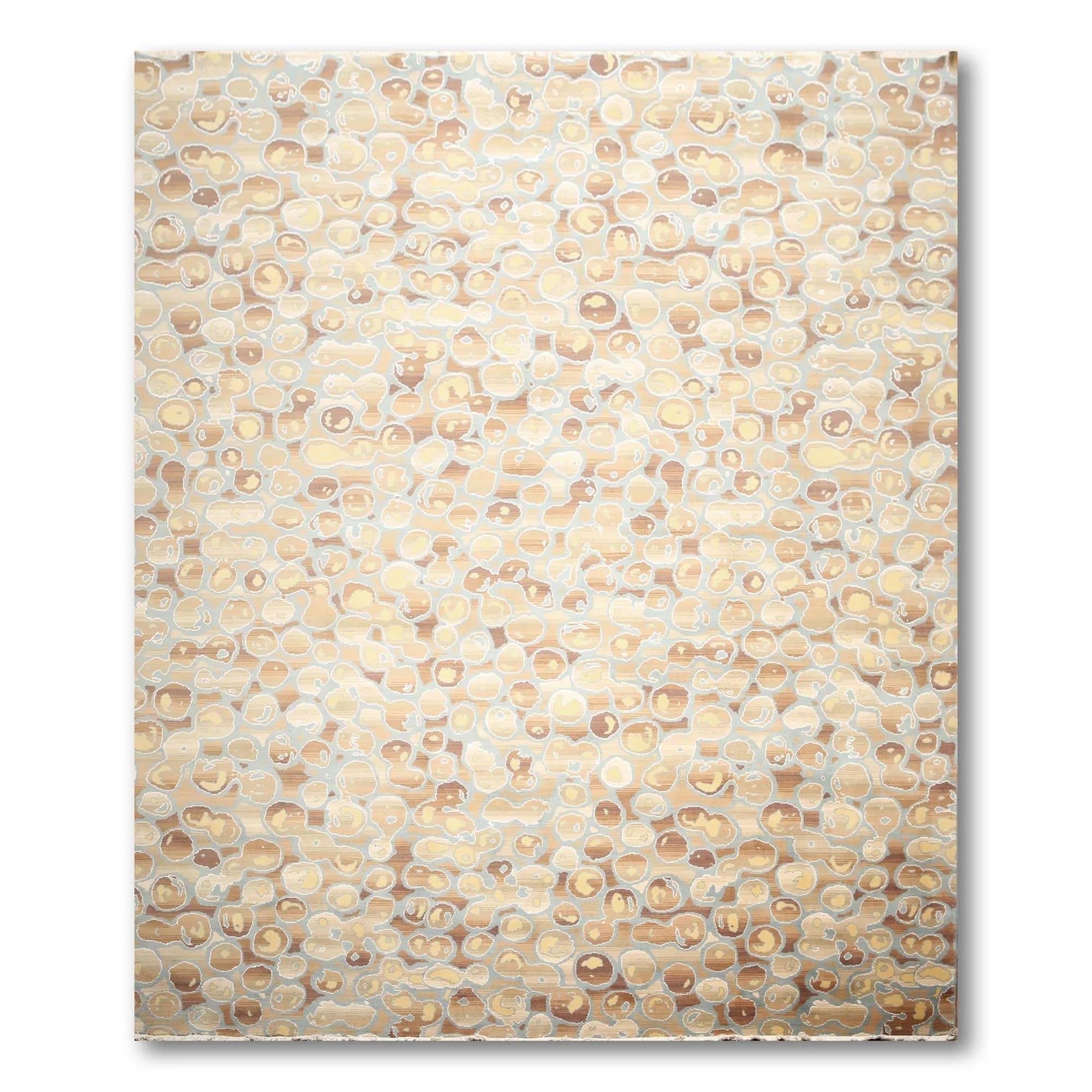 Textured beige and brown patterned fabric on a white background