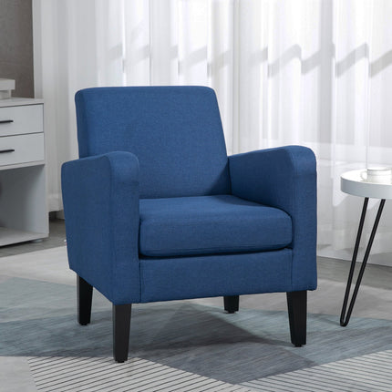 Modern Accent Chair for Cozy Living Room Seating - Blue-1