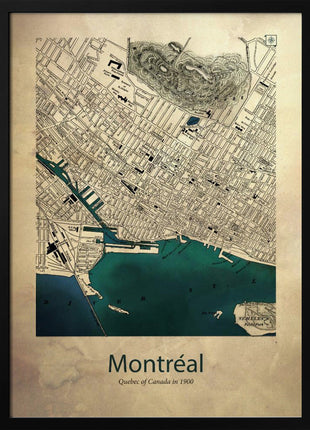 Wall art Montreal map-2