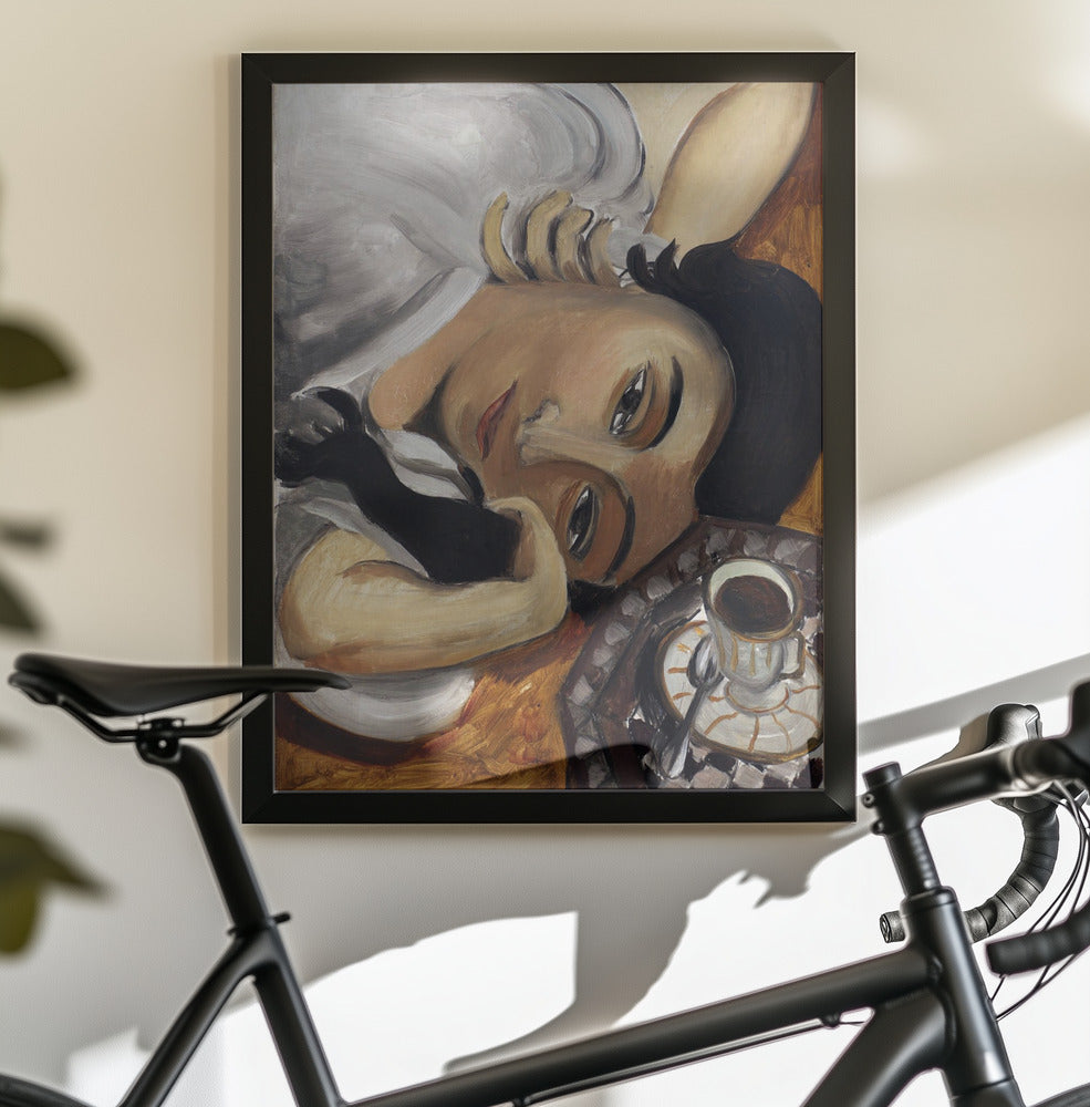 Wall art Lorette Con Una Tazza Di Caffe 1916-1