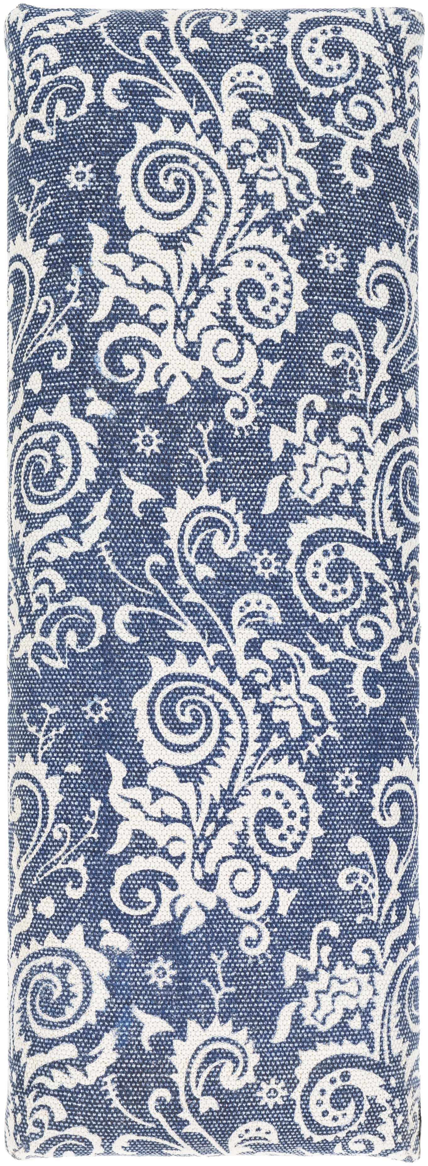 Spearman Blue Floral Wooden Bench-4