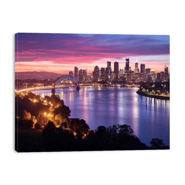 Brisbane River Canvas Art Print