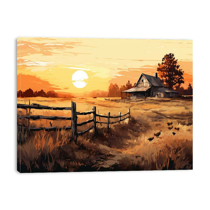 Country Landscape Art Painting