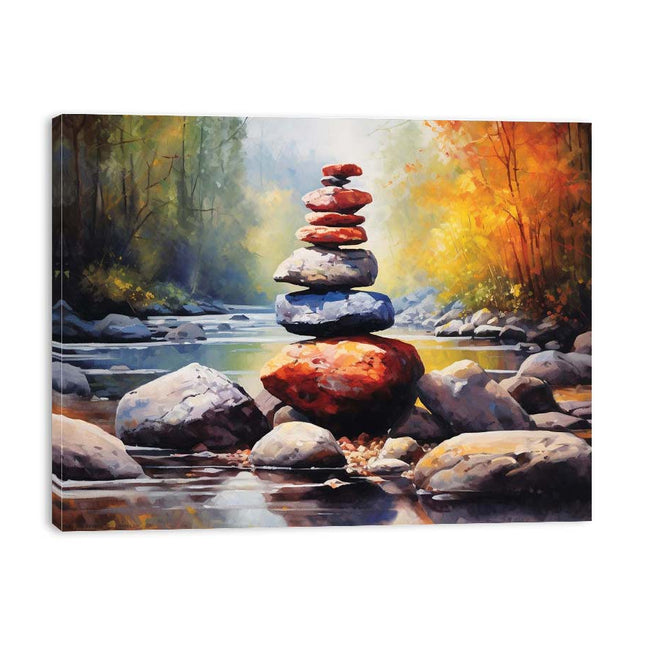 Stacking Stones Canvas Art Print