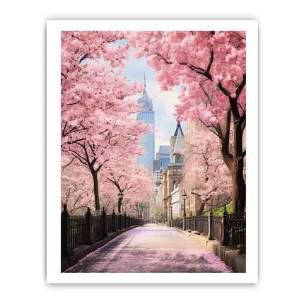 New York Spring Art Canvas Art Print