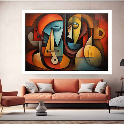 Cubism Art  Canvas Art Print