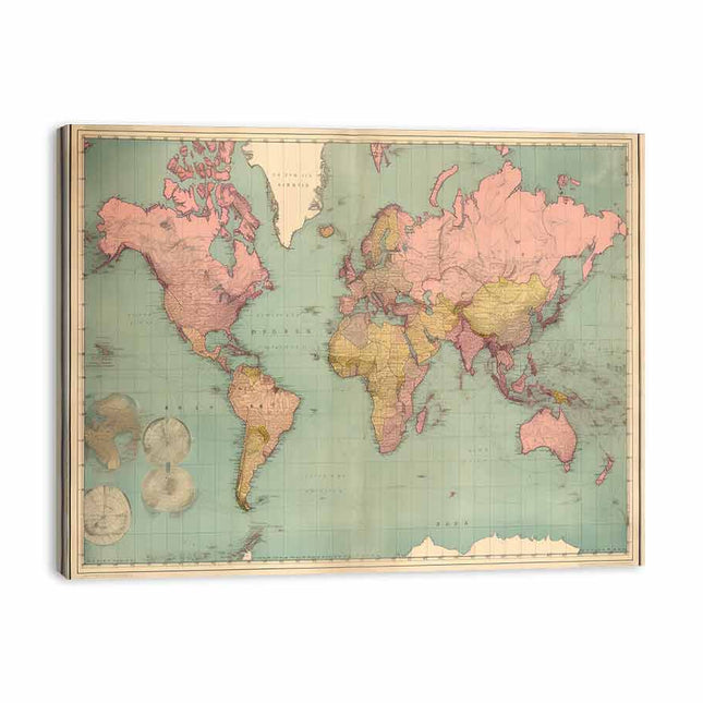 Vintage Map Canvas Art Print