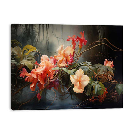 Flower Botanical Art Canvas Art Print