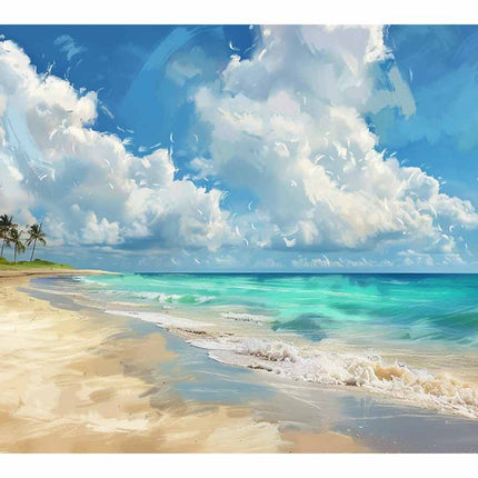 Beach Landscape Canvas Art Print