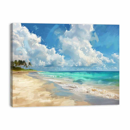 Beach Landscape Canvas Art Print