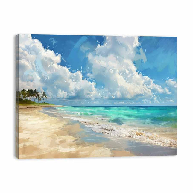 Beach Landscape Canvas Art Print