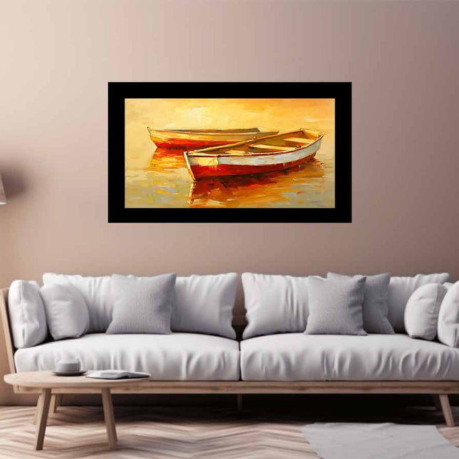 Boats Canvas Art Print
