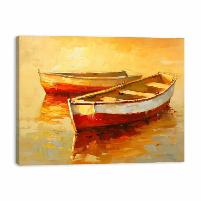 Boats Canvas Art Print