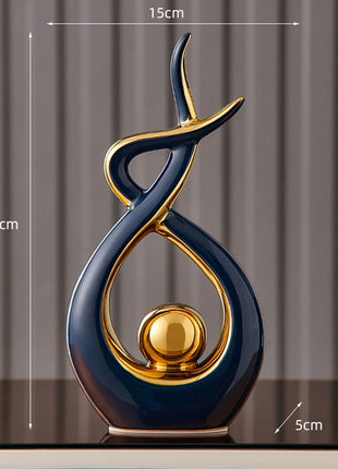Abstract Sculpture Ceramic Statue Home Décor Figurines-17