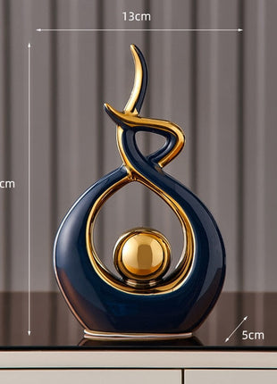 Abstract Sculpture Ceramic Statue Home Décor Figurines-18