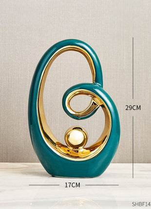Abstract Sculpture Ceramic Statue Home Décor Figurines-13