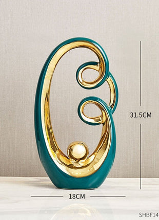 Abstract Sculpture Ceramic Statue Home Décor Figurines-14