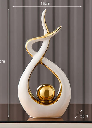 Abstract Sculpture Ceramic Statue Home Décor Figurines-21