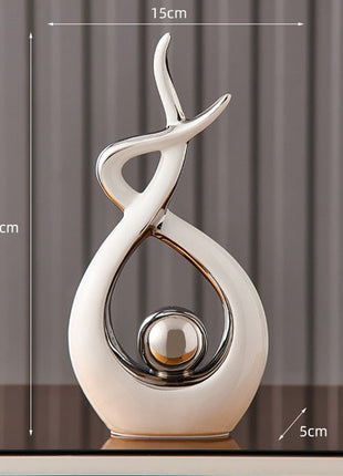 Abstract Sculpture Ceramic Statue Home Décor Figurines-19