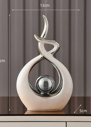 Abstract Sculpture Ceramic Statue Home Décor Figurines-20