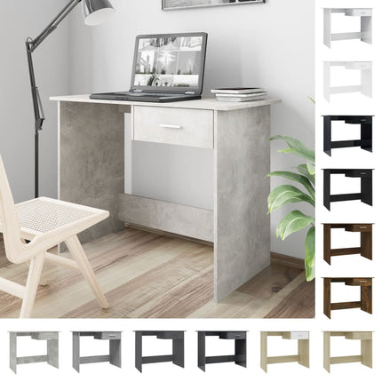 vidaXL Desk Computer Desk Workstation Table Workstation Table Engineered Wood-4