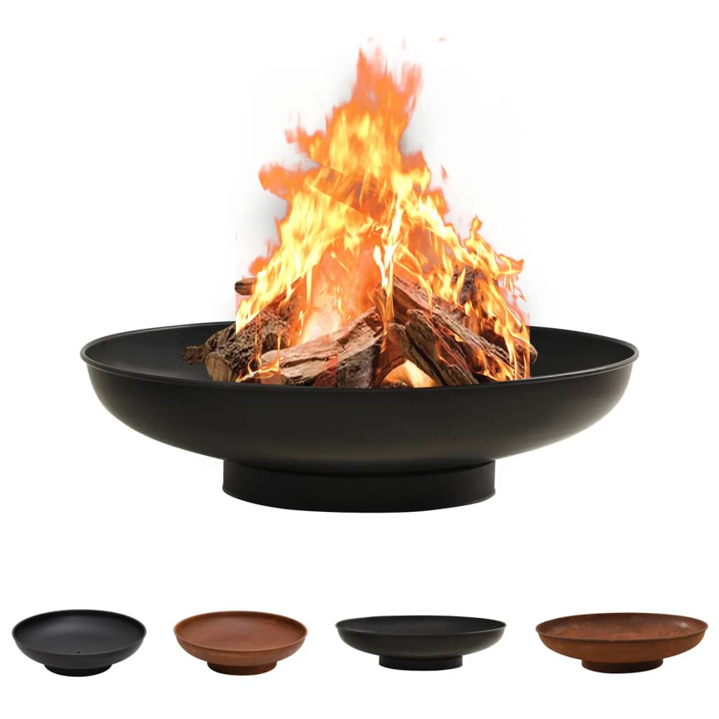 vidaXL Fire Pit Fireplace Outdoor Patio Heater Garden Furnace Fire Bowl Steel-5